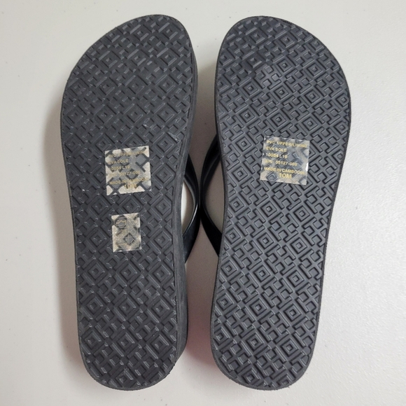 Tory Burch Emory Flip- Flop Sandals Wedge Platform. - Picture 4 of 10